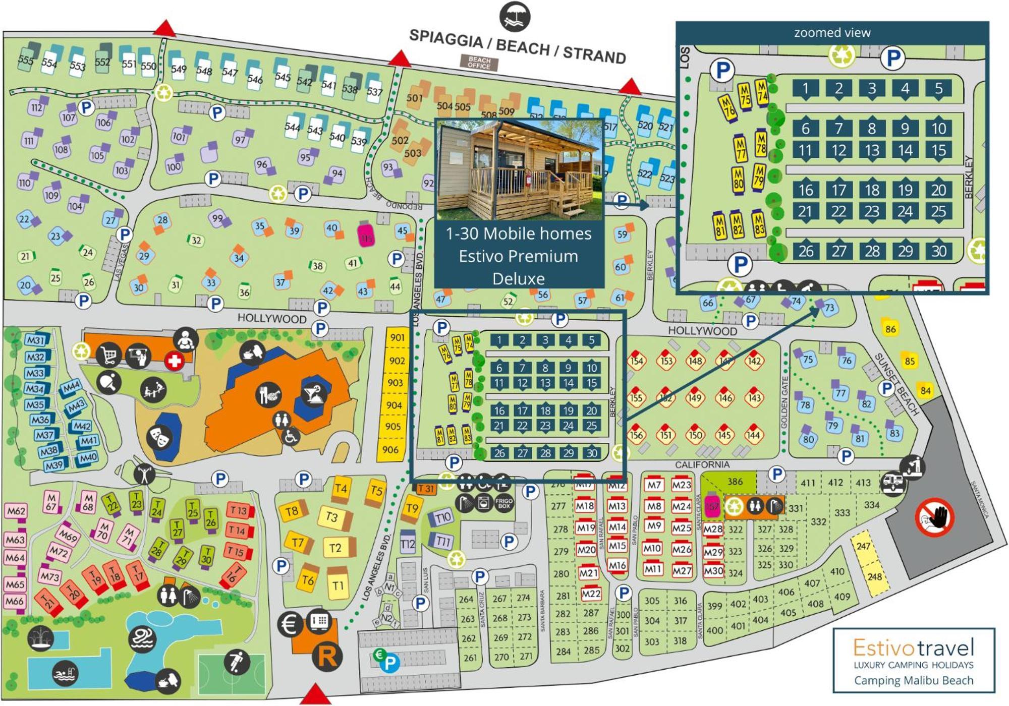 Estivo Premium Deluxe Mobile Homes On Camping Malibu Beach ลิโดดิเยโซโล ภายนอก รูปภาพ